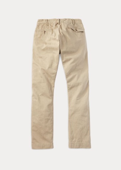 Pantalones Chinos Ralph Lauren Hombre Beige - Slim Fit Cotton - UXJSN3869